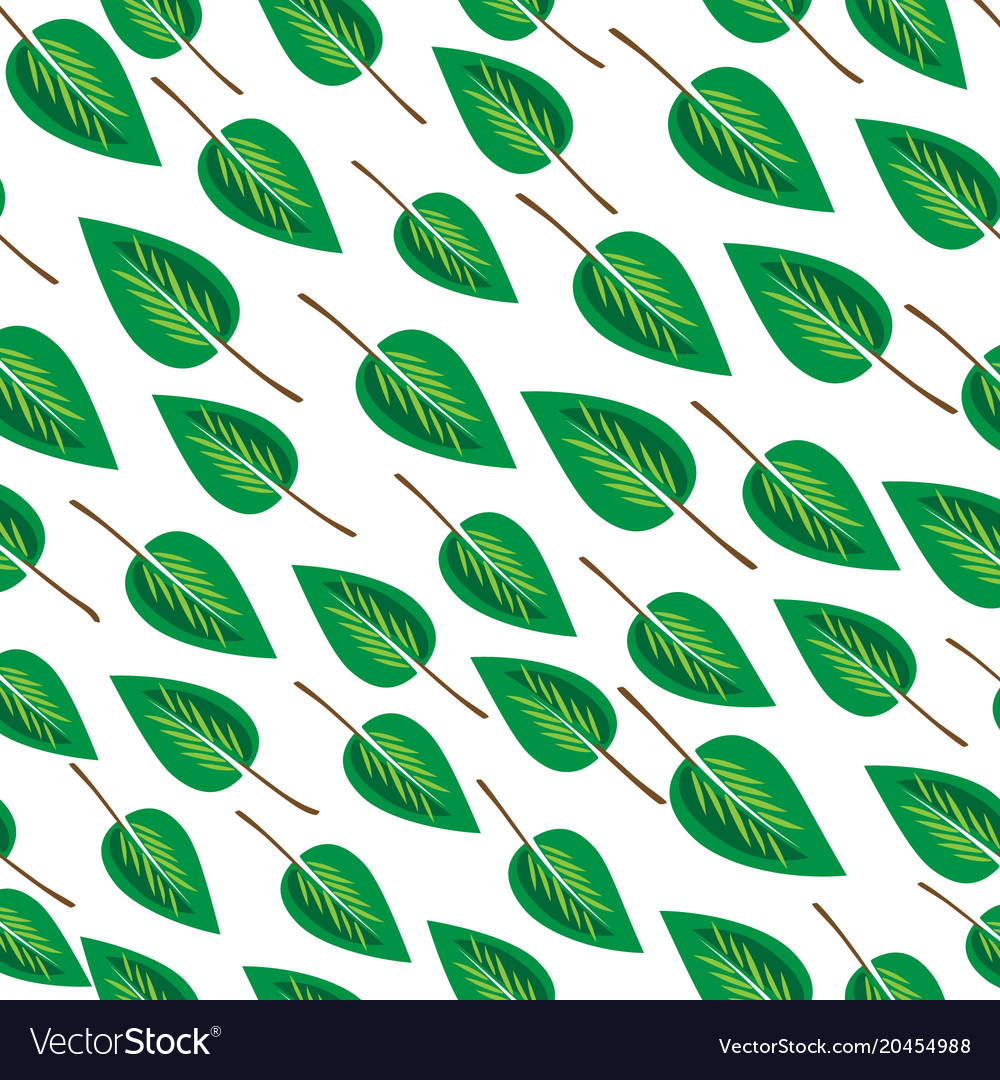 Infinite pattern with leaves