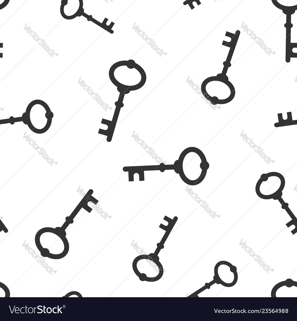 Key icon seamless pattern background access login