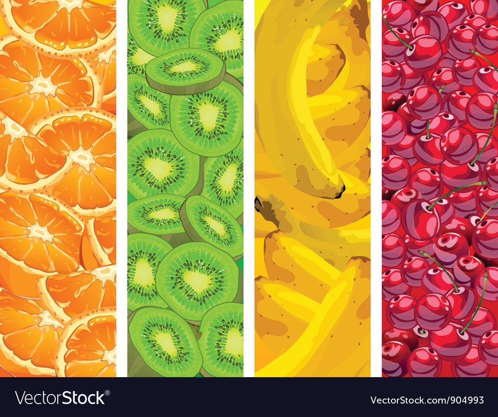 Fruit background four elements