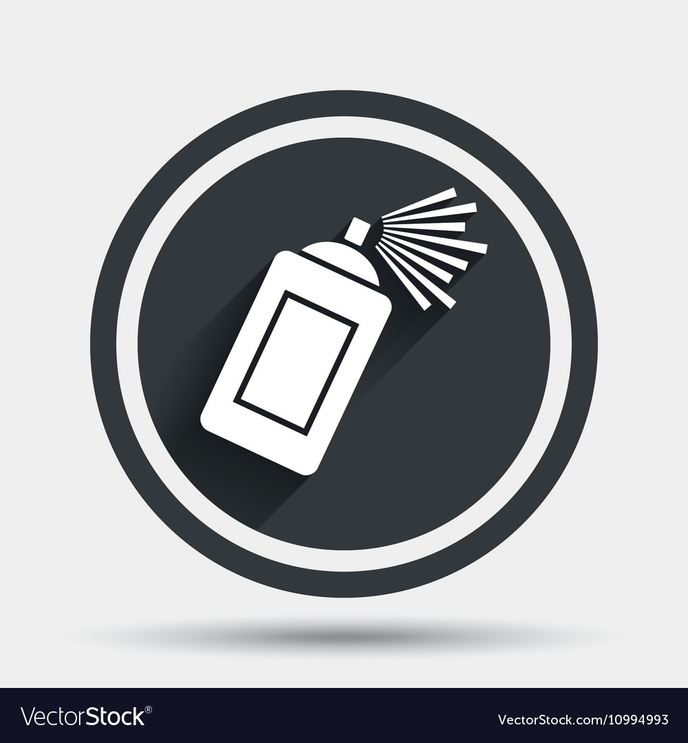 graffiti spray can sign icon aerosol paint vector image