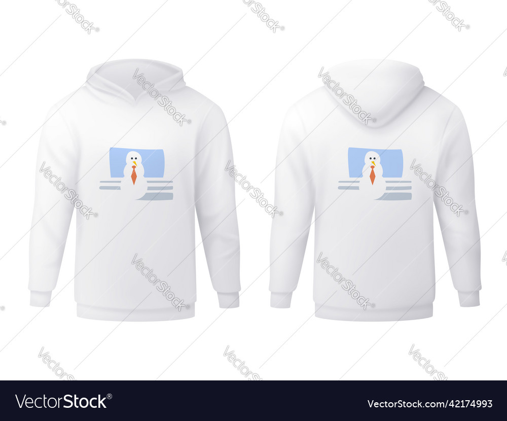 Hoodie in mesh gradient style editable