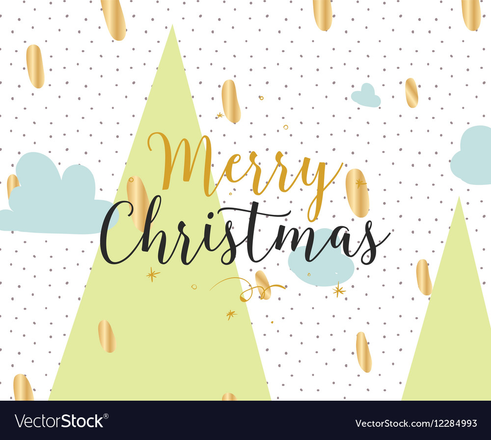 Merry christmas typography background