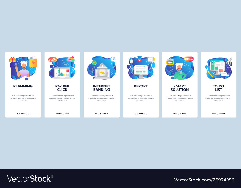 Mobile app onboarding screens todo list smart