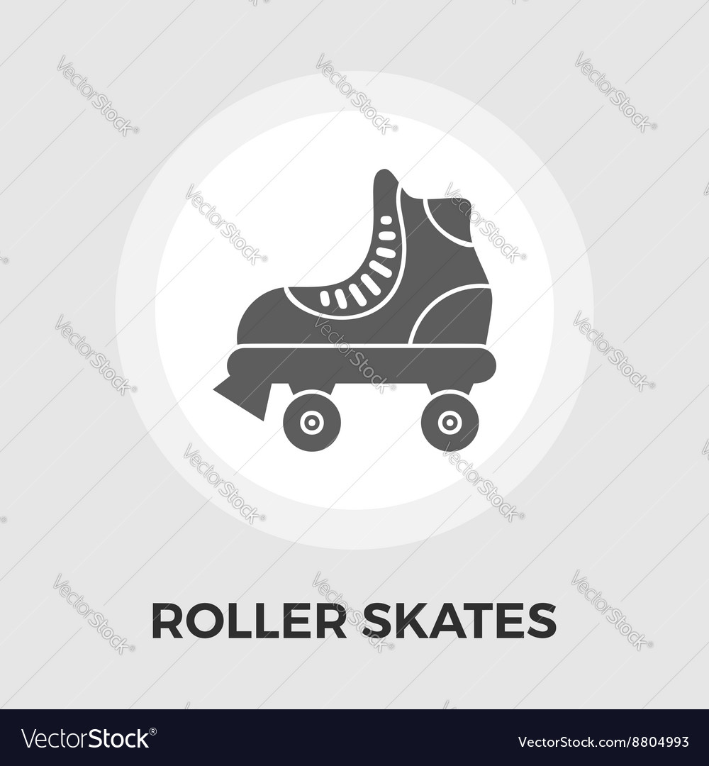 Roller skate flat icon