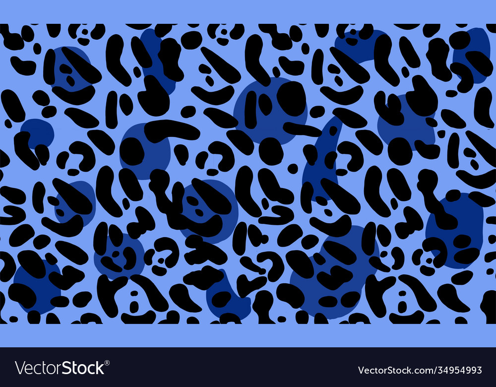 Seamless leopard pattern modern design vector image Seamless leopard pattern modern design