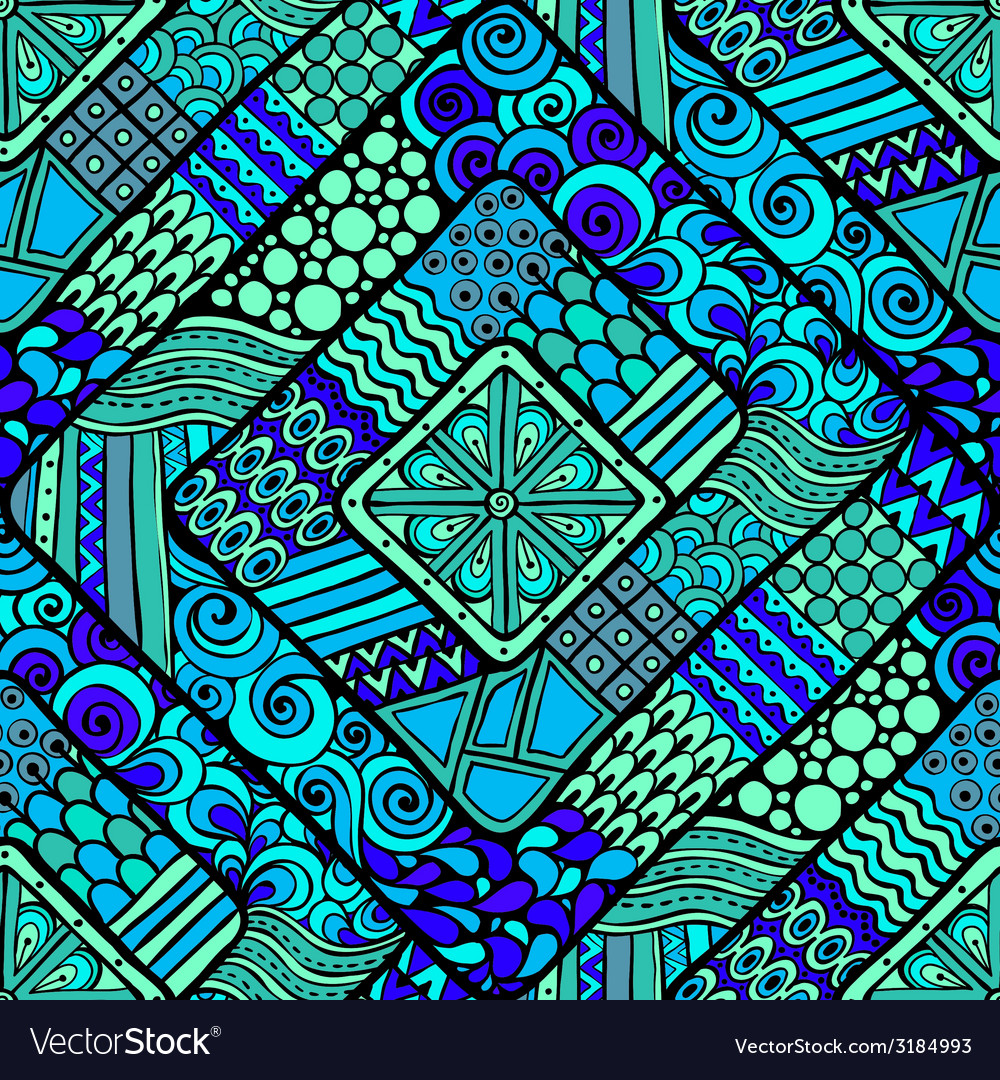 Seamless pattern with geometric elements