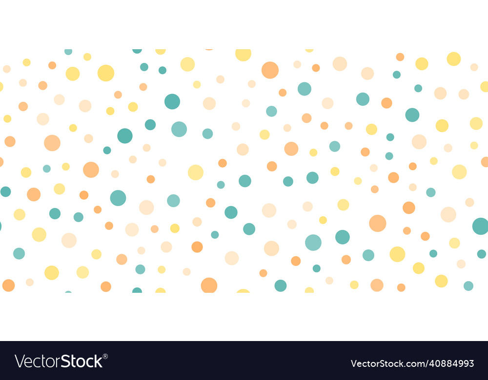 Seamless pattern with random colorful dots