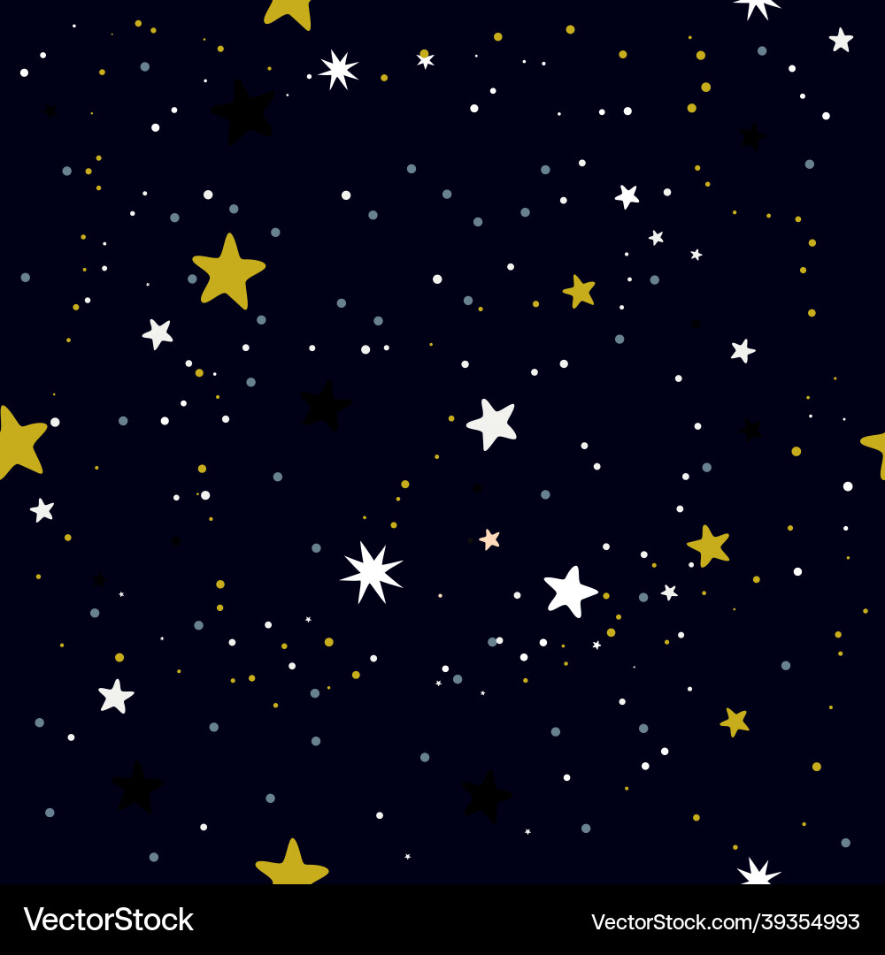 Seamless pattern with stars Royalty Free Vector Image