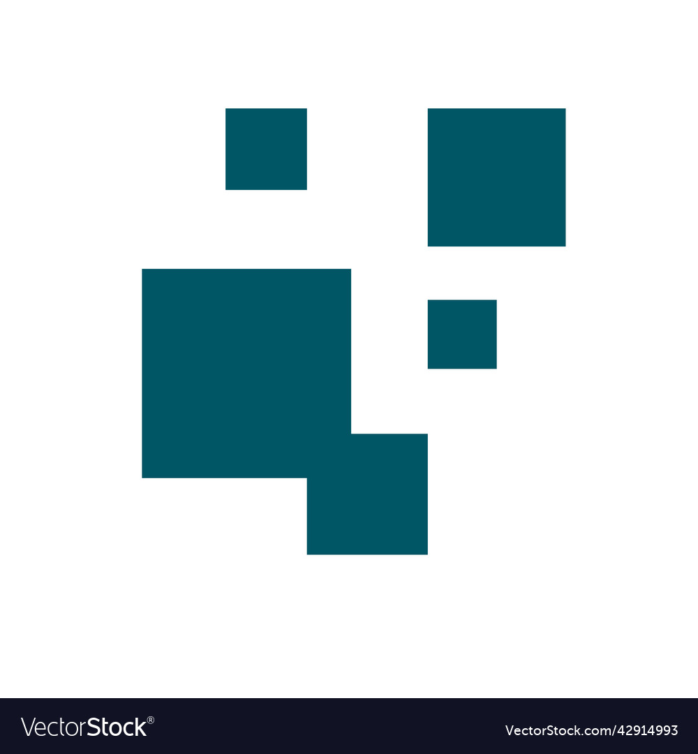 Simple tech box digital signage pixel icon