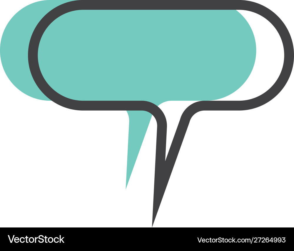 Speech bubble logo Royalty Free Vector Image - VectorStock