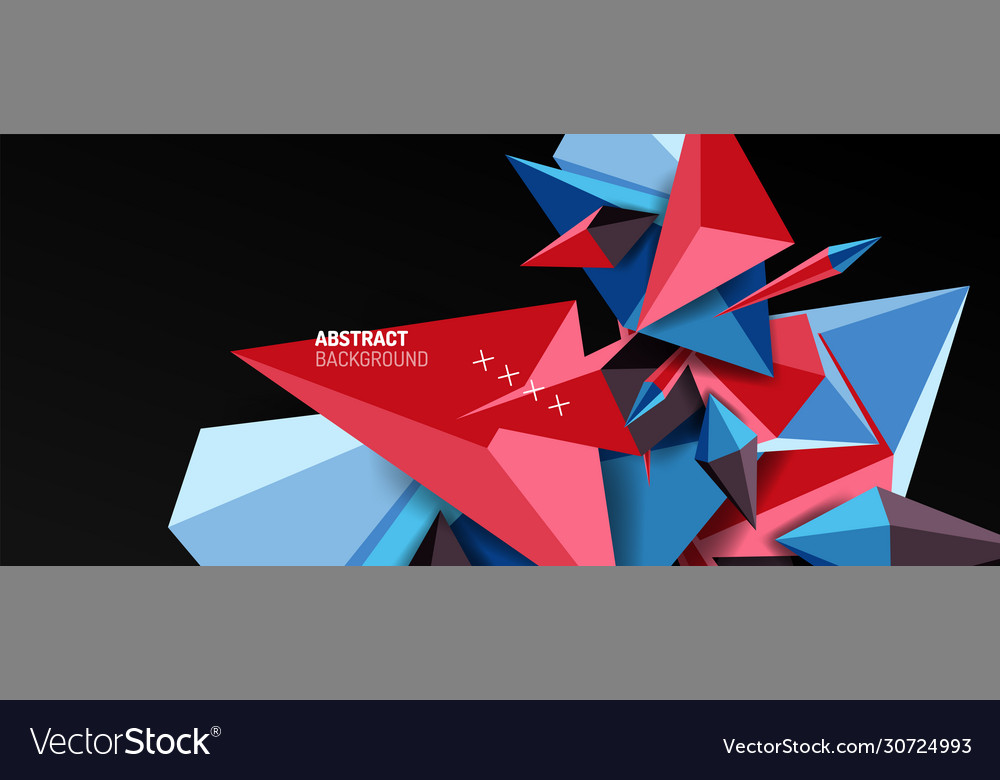 Trendy simple triangle abstract background vector image Trendy simple triangle abstract background