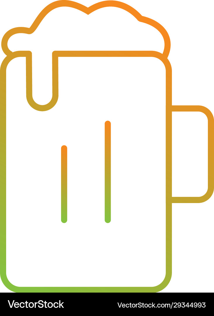 Unique beer line icon Royalty Free Vector Image