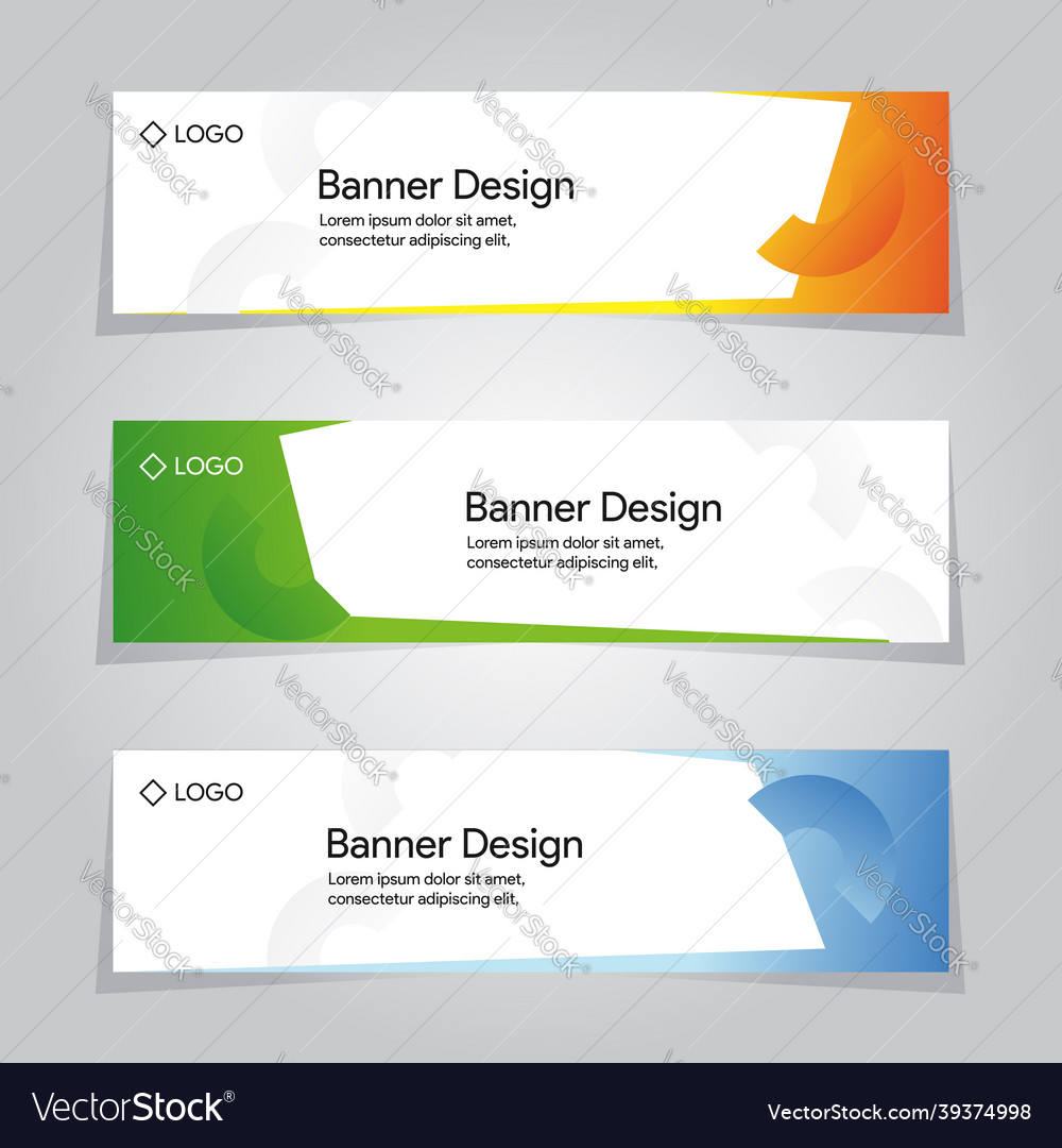 Banner template abstract design background Vector Image