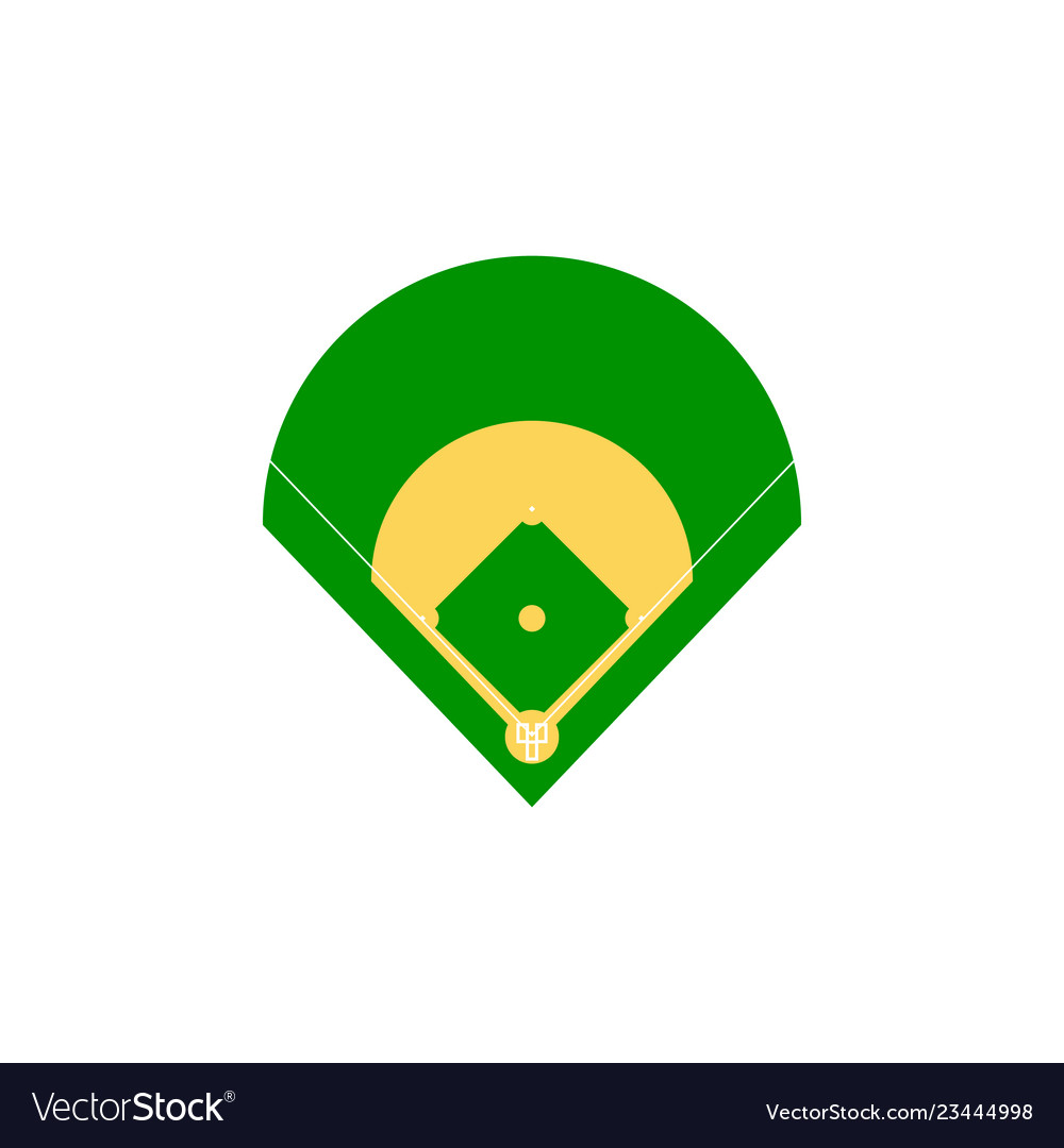 Baseball field Royalty Free Vector Image VectorStock