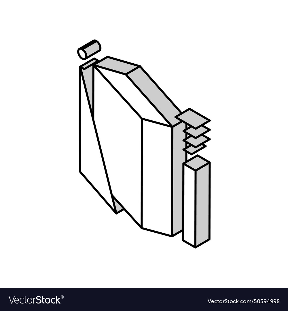 Building construction sizes modeling isometric