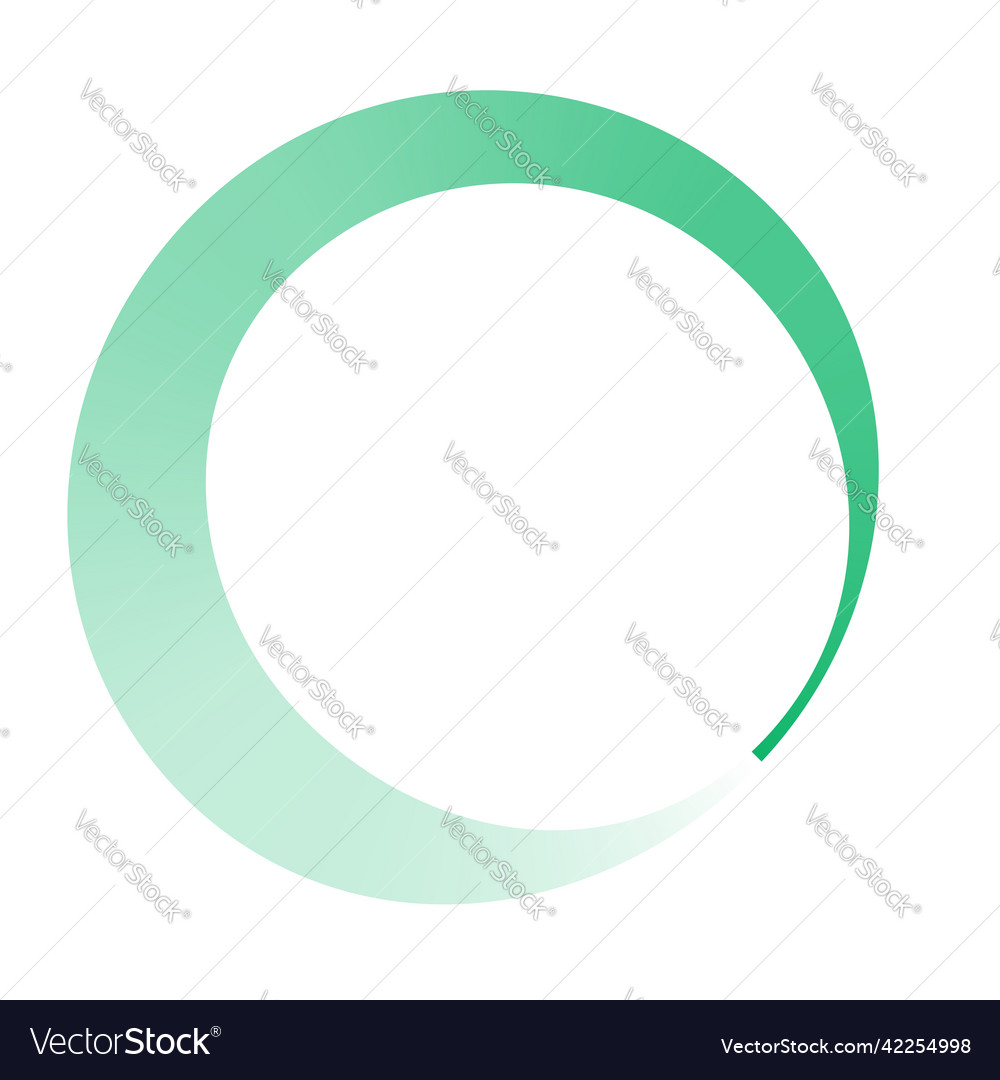 Circle preloader buffer shape circular progress vector image Circle preloader buffer shape circular progress