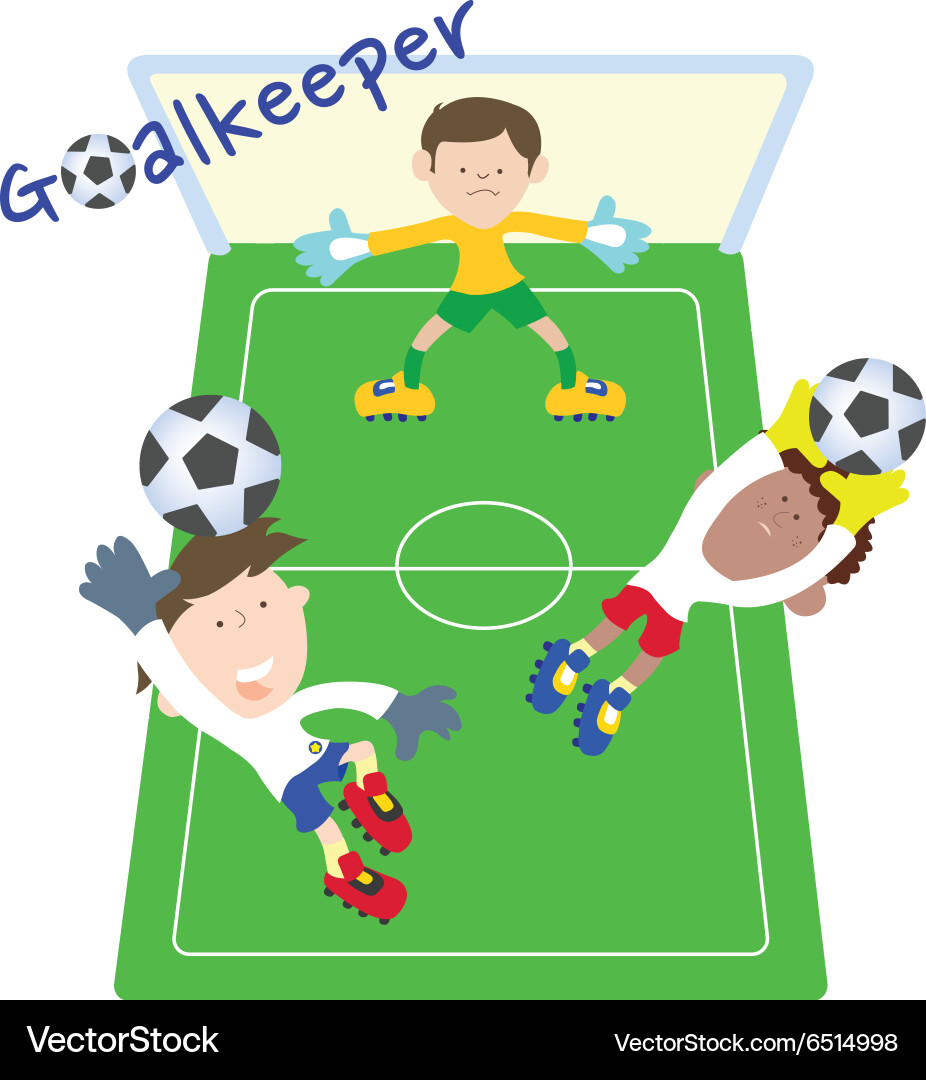 Goalkeeper Royalty Free Vector Image - VectorStock