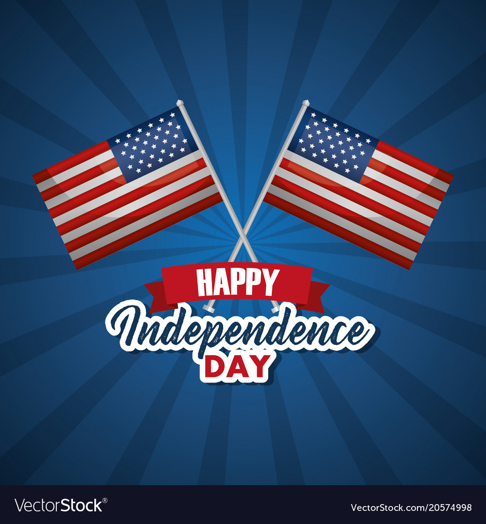 Happy independence day Royalty Free Vector Image