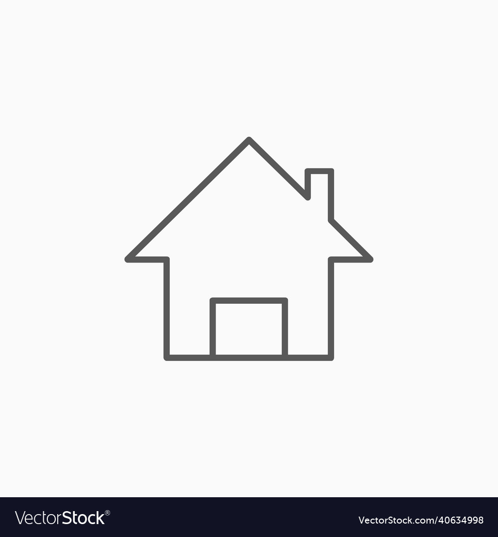 Home icon Royalty Free Vector Image - VectorStock