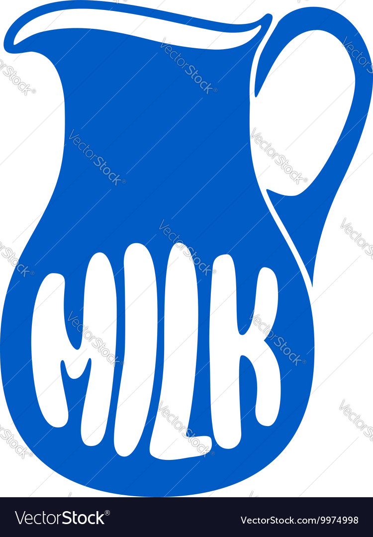 Milk jug or pitcher logo