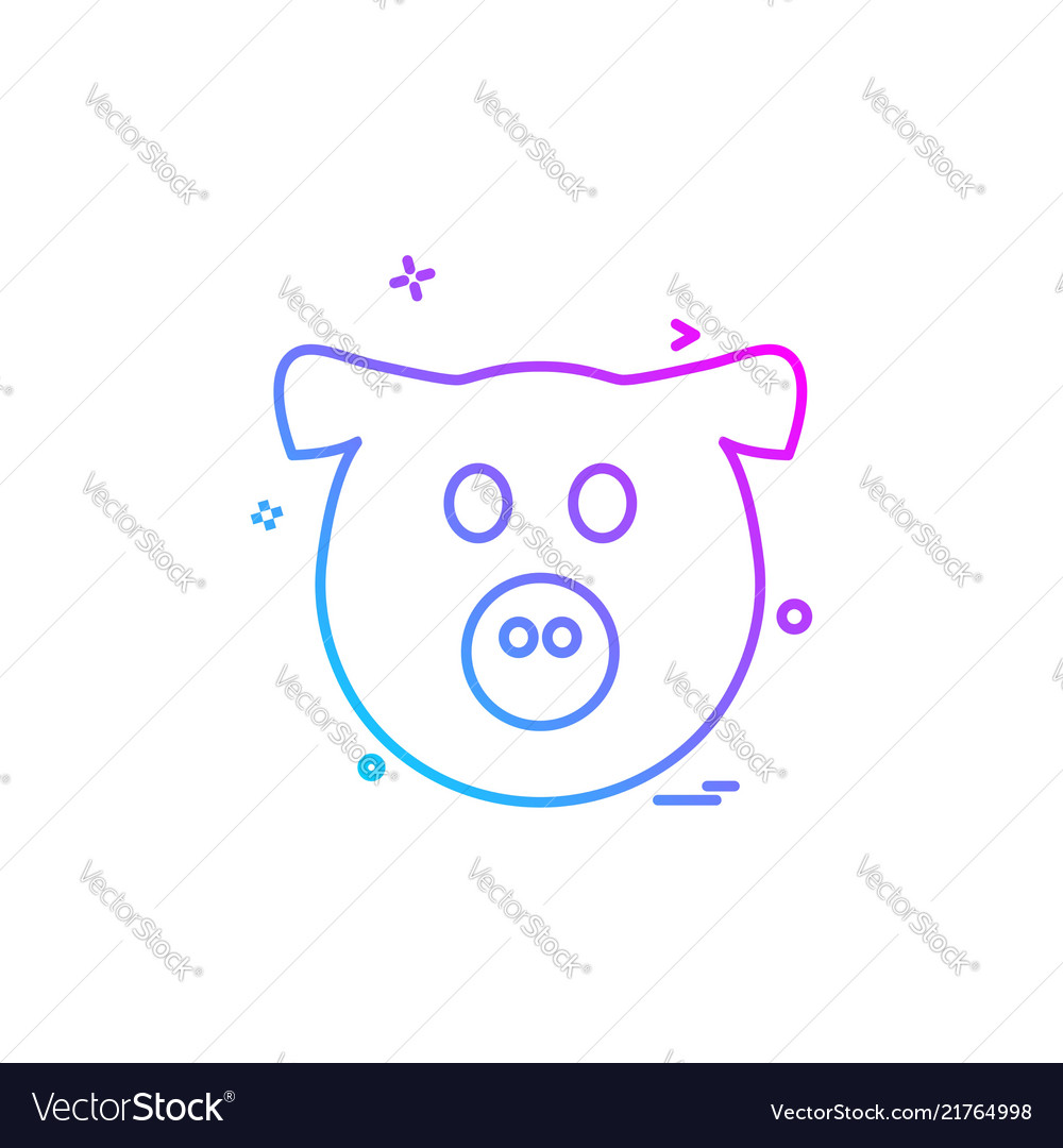 Pig icon design