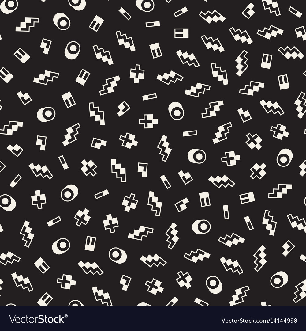 Seamless primitive jumble minimalism patterns