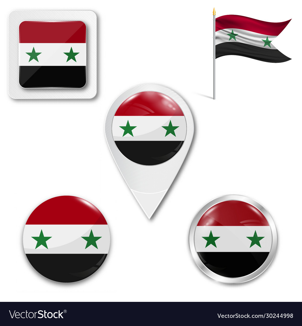 Syrian flag in wind