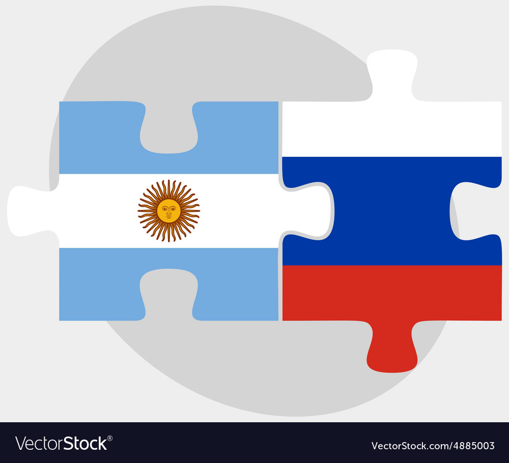 Argentina and russian federation in puzzle