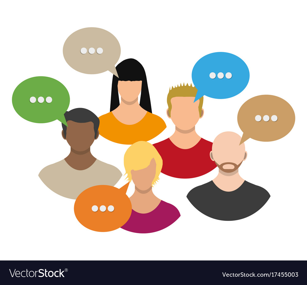Communication Icons with Speech Bubbles