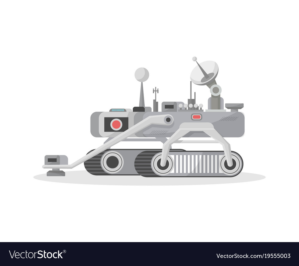 Crawler mars rover isolated icon