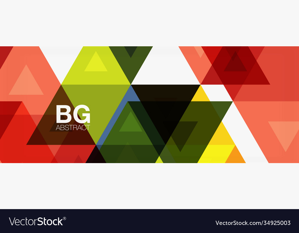 Mosaic triangle pattern abstract background