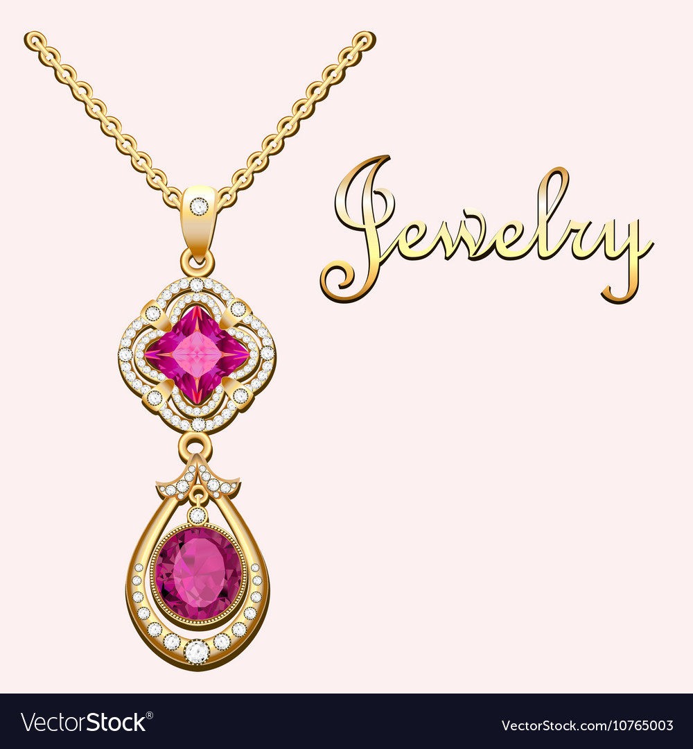 necklace with precious stones