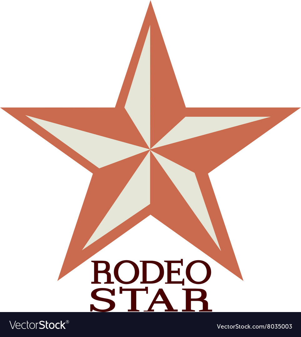 Rodeo Star Royalty Free Vector Image VectorStock