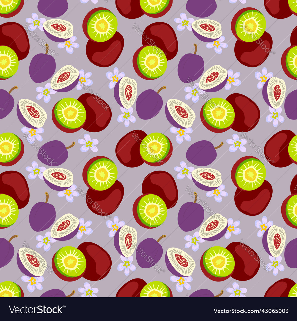 Seamless background with a pattern of ripe