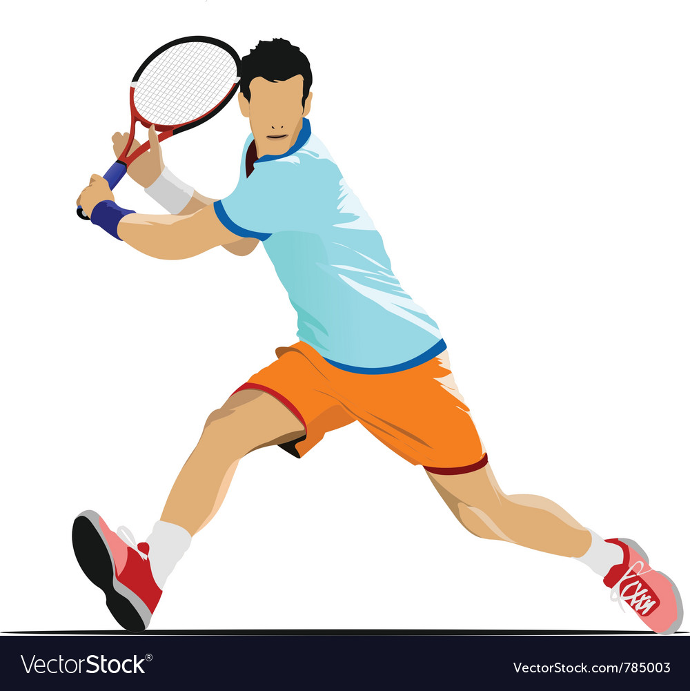 Tennis player Royalty Free Vector Image - VectorStock