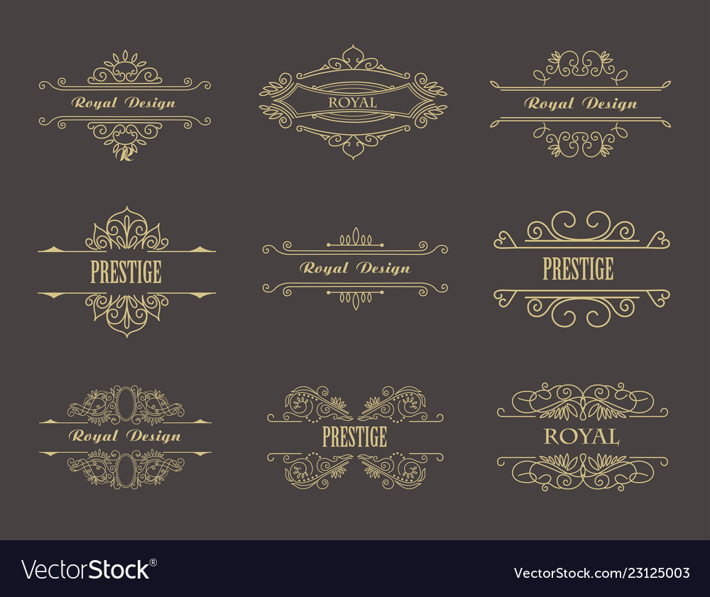 Vintage Floral Monogram Frames