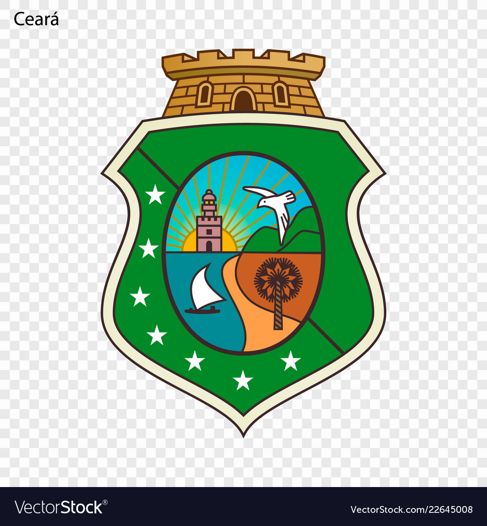 Emblem of ceara state brazil Royalty Free Vector Image