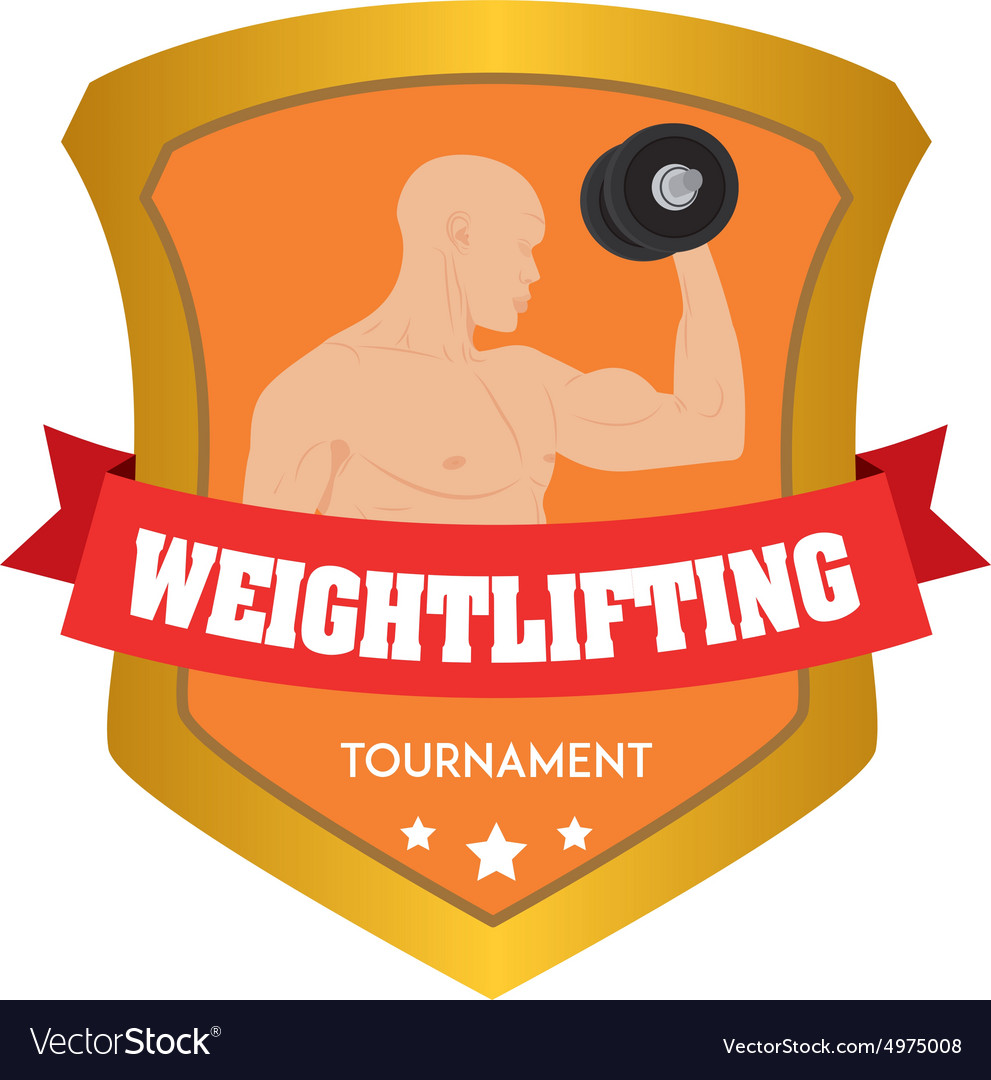 Isolated sport icon with text and elements