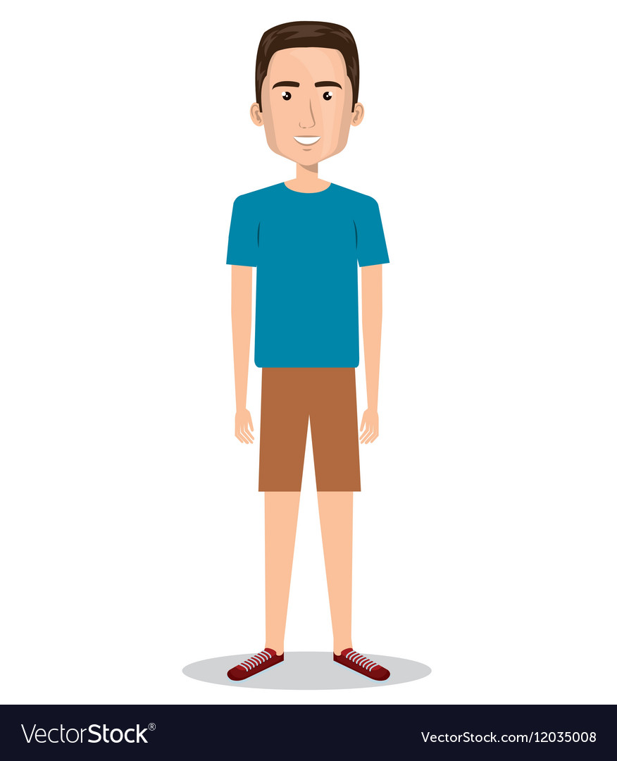 Man character with casual dress Royalty Free Vector Image