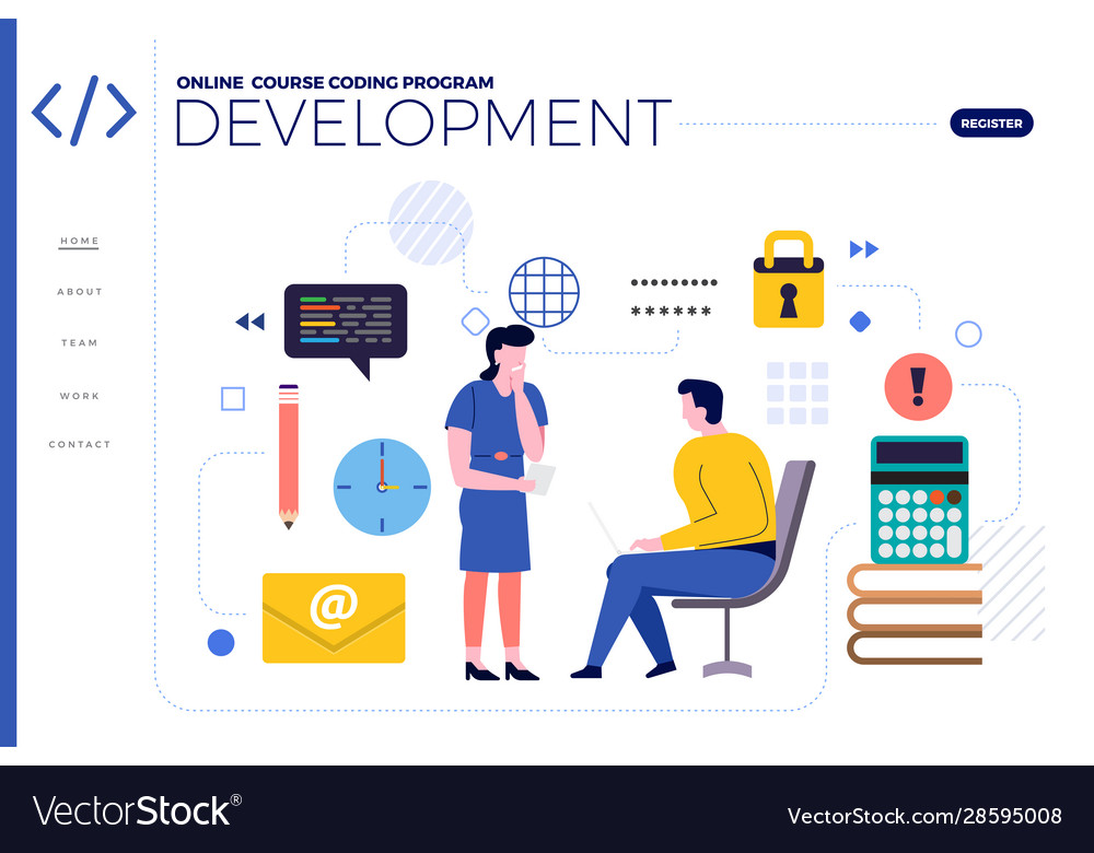 Online course Royalty Free Vector Image - VectorStock