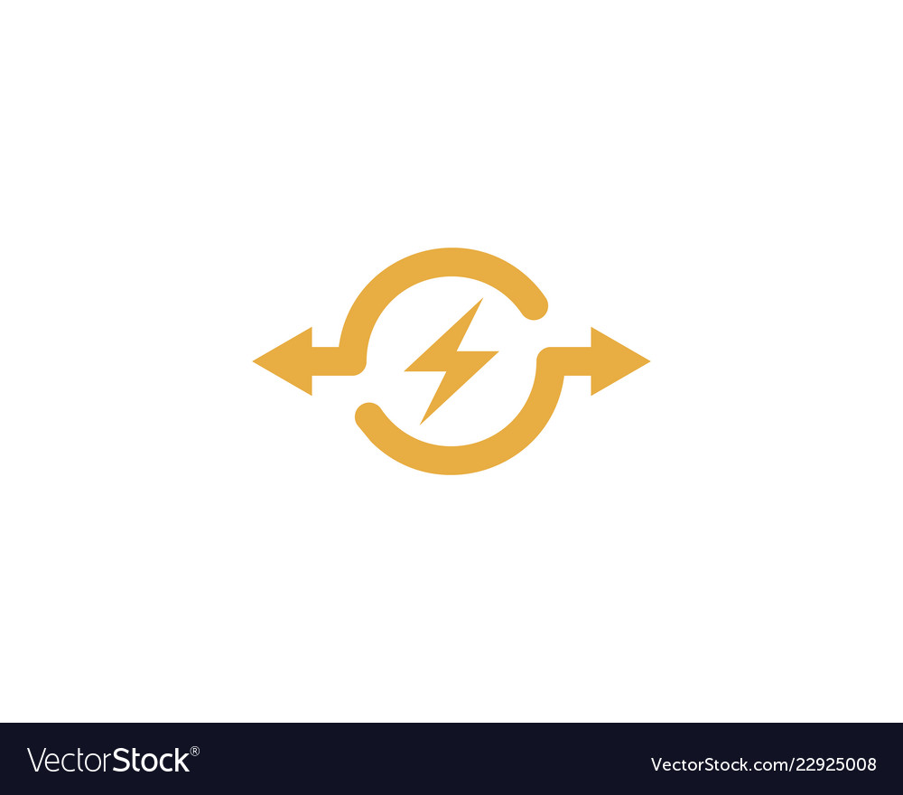 Power share logo icon design Royalty Free Vector Image