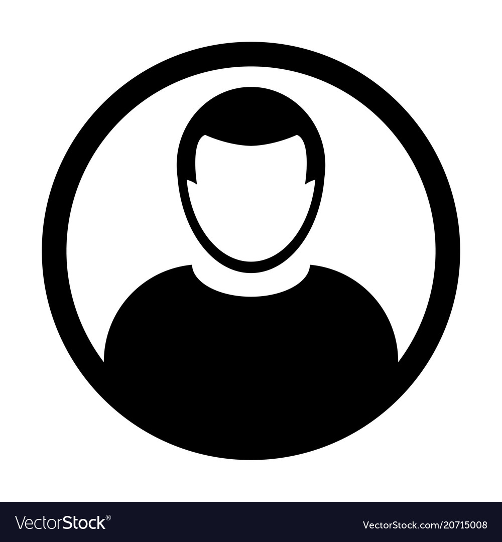 User icon male person symbol profile avatar Vector Image