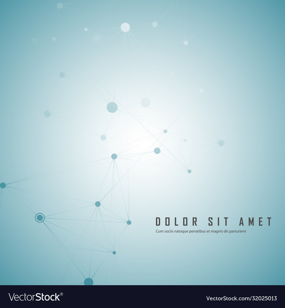 Abstract polygonal background with connecting dots vector image Abstract polygonal background with connecting dots