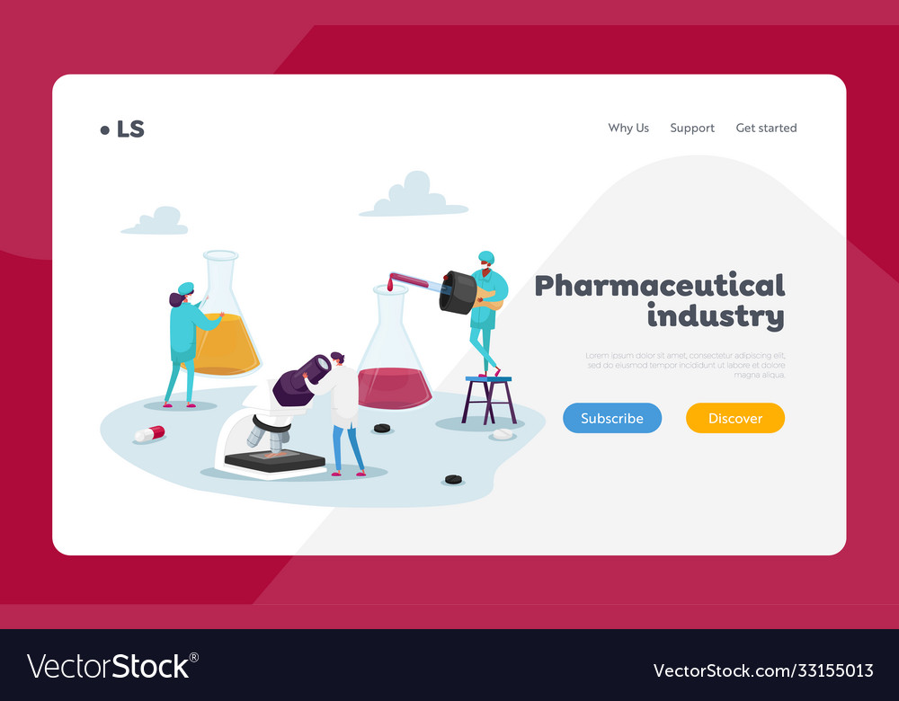 Chemists create remedy landing page template tiny