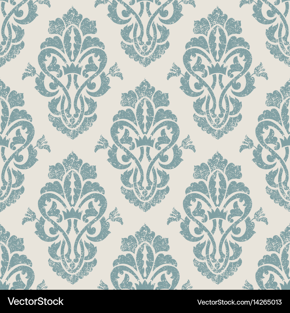 Damask seamless pattern background classical Vector Image