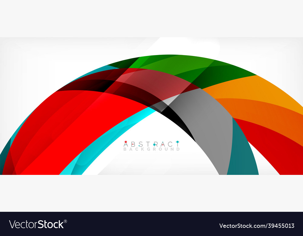 Geometric abstract background circle created vector image Geometric abstract background circle created