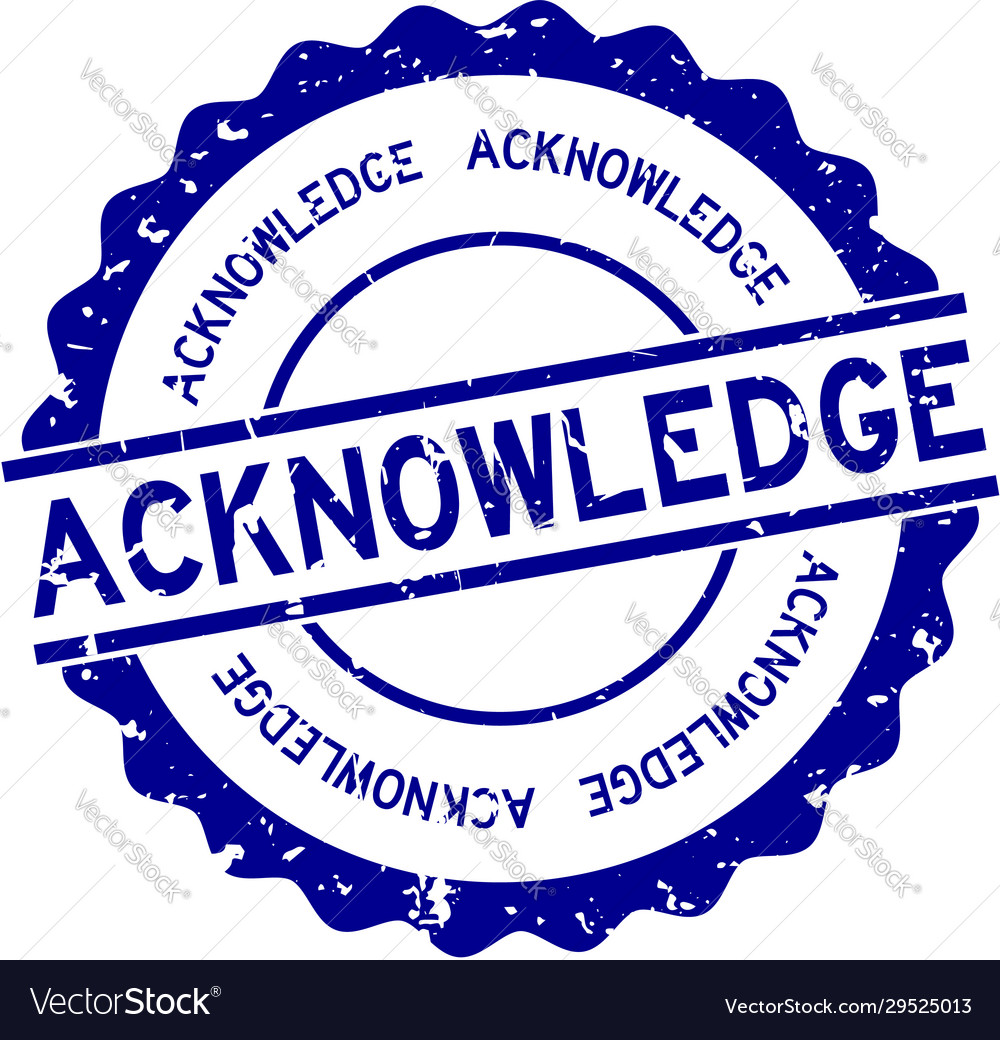 grunge-blue-acknowledge-word-round-rubber-seal-vector-image