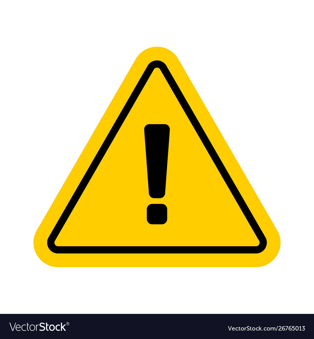 Hazard warning symbol Royalty Free Vector Image