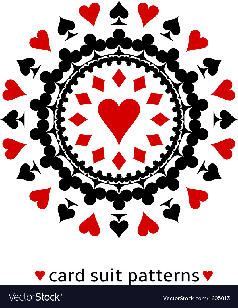 Heart Card Snowflake Pattern