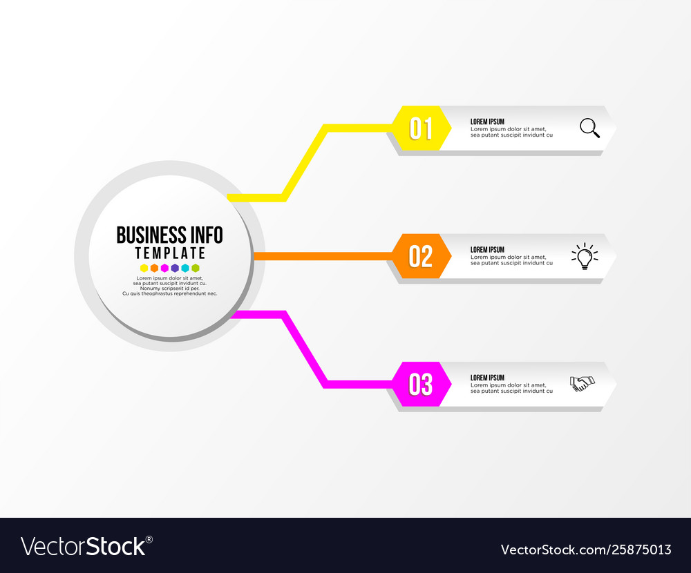 Infographic design template with options steps vector image Infographic design template with options steps